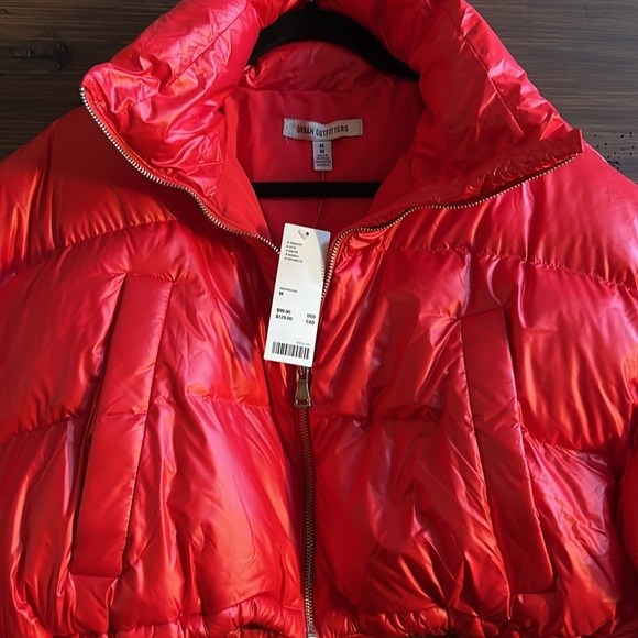 Urban Outfitters UO Cropped Taryn Puffer Coat - M - Picture 7 of 7